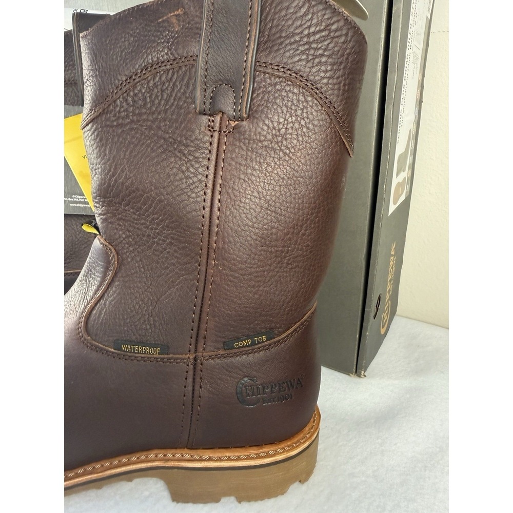 Chippewa Work Boots Mens 8D Women's 9.5 NIB Waterproof Nano Toe - Picture 8 of 16